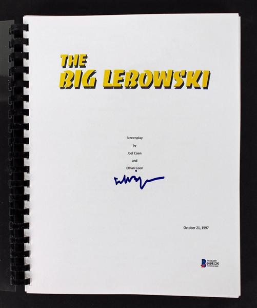 Jeff Bridges Signed "The Big Lebowski" Movie Script (Beckett/BAS)