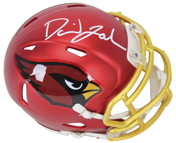 David Johnson Signed Blaze-Style Cardinals Mini Helmet (JSA)