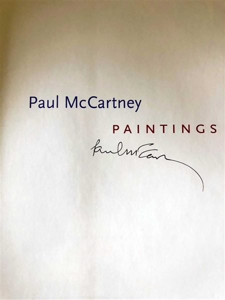 The Beatles: Paul McCartney Signed "Paintings" 1st Edition Hardcover Book (PSA/DNA)