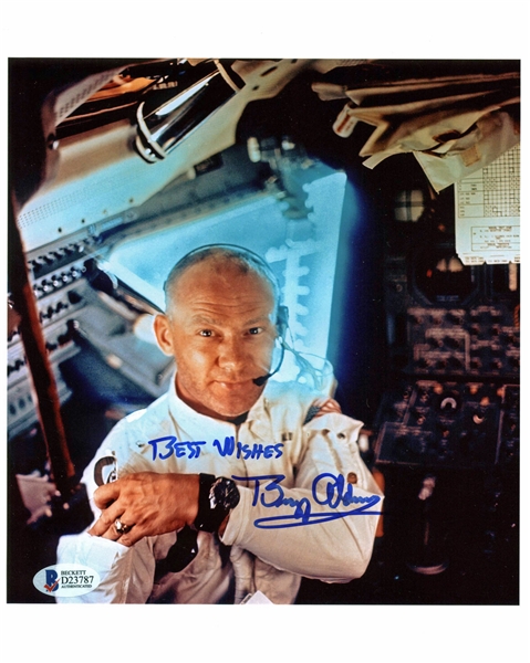Apollo 11: Buzz Aldrin Signed 8" x 10" Color Photograph (BAS/Beckett)