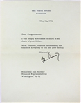 John F. Kennedy Signed White House Letter