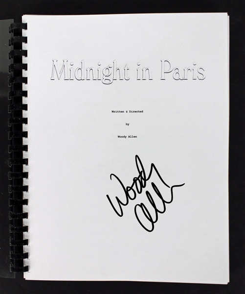 Woody Allen Signed "Midnight in Paris" Script (BAS/Beckett)