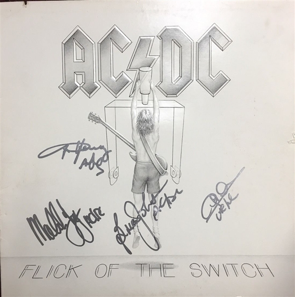 AC/DC Group Signed "Flick The Switch" Album (PSA/DNA)