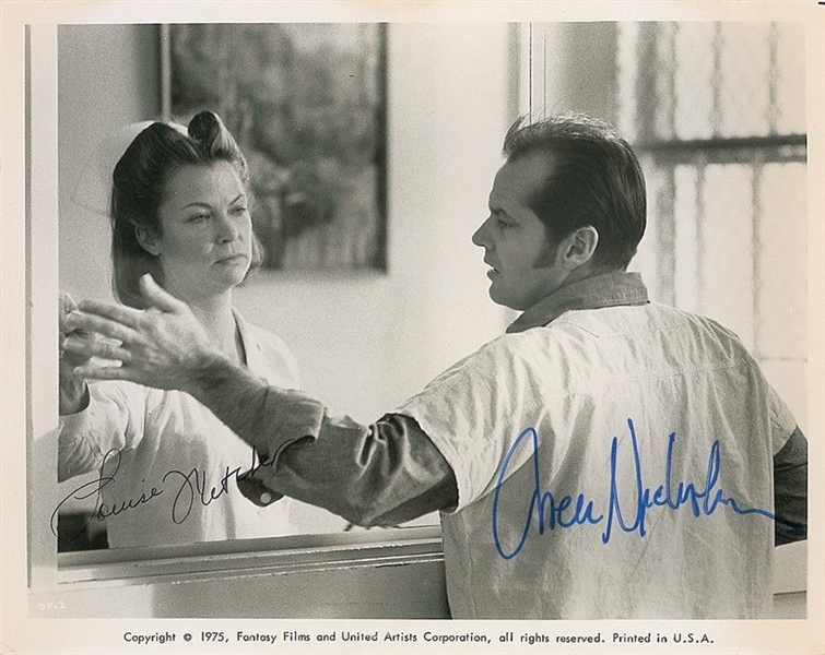 Jack Nicholson and Louise Fletcher Vintage Signed "One Flew Over the Cuckoos Nest" 8"x 10" Promotional c.1975 Photo (PSA/DNA)