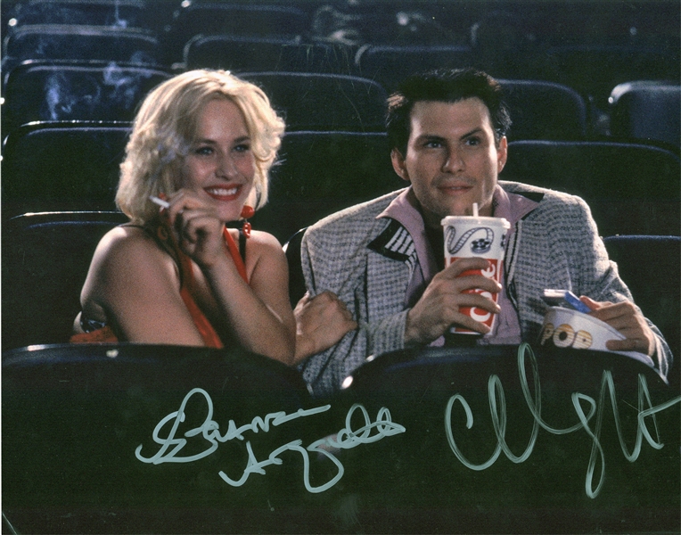 True Romance: Christian Slater & Patricia Arquette Signed 11" x 14" Photograph (Beckett/BAS Guaranteed)