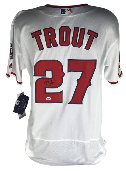 Mike Trout Signed Los Angeles Angels Home Jersey (PSA/DNA)