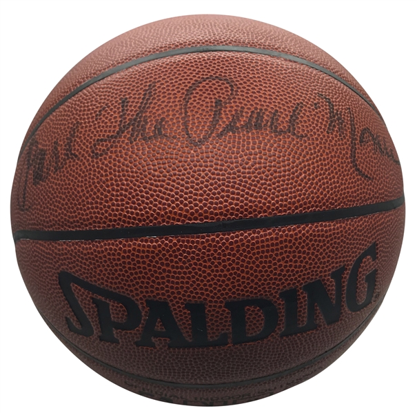 Earl The Pearl Monroe Signed NBA I/O Basketball (Beckett/BAS Guaranteed)