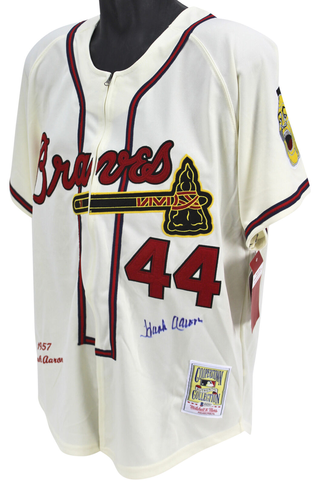 1957 hank aaron jersey
