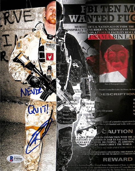 Osama Bin Laden: Robert ONeill Signed & Inscribed 8" x 10" Photo (BAS/Beckett)