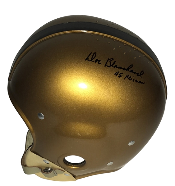 Doc Blanchard Rare Signed Army Suspension Helmet (Beckett/BAS Guaranteed)
