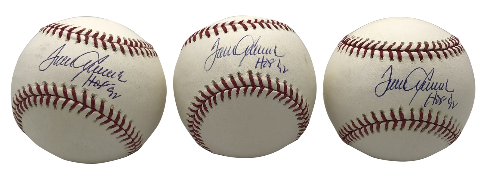 Tom Seaver Lot of Three (3) Signed OML Baseballs w/ "HOF 92" Inscription! (PSA/DNA)