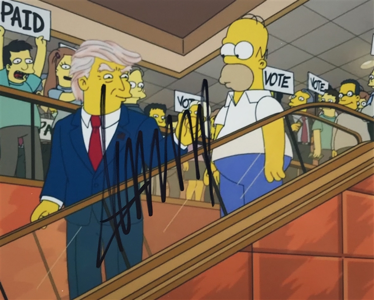 President Donald Trump "Simpsons" Signed 8" x 10" Photograph (Beckett/BAS Guaranteed)