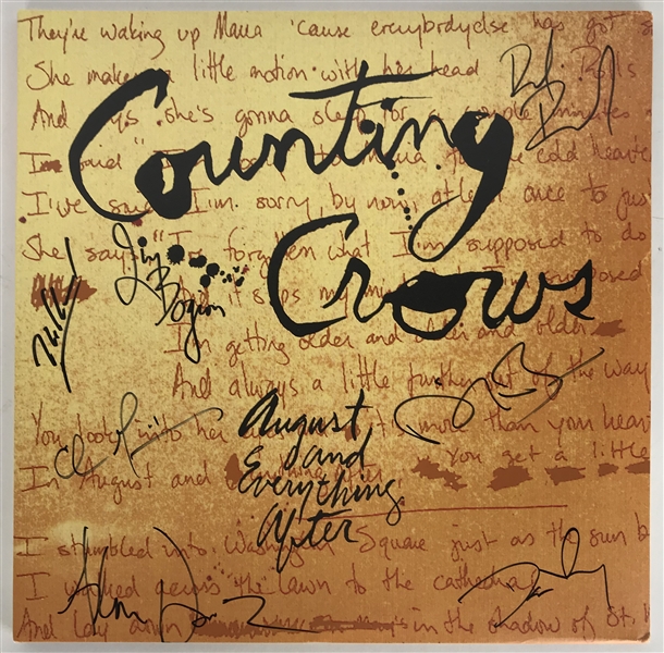 Counting Crows Group Signed "August and Everything After" Album w/ 7 Signatures! (Beckett/BAS Guaranteed)