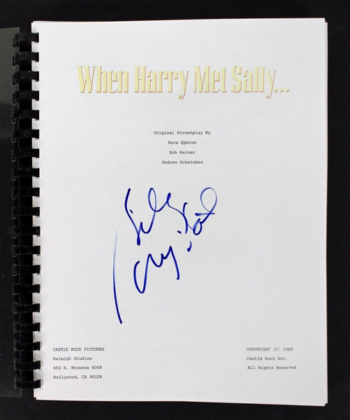 Billy Crystal Signed "When Harry Met Sally" Movie Script (Beckett/BAS)