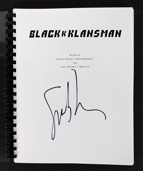 Spike Lee Signed "BlackkKlansman" Movie Script (Beckett/BAS)