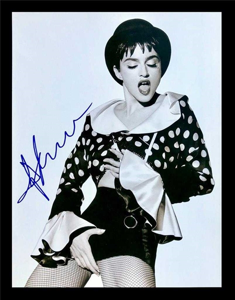 Madonna Rare Signed 11.5" x 15" Herb Ritts Black & White Photograph (BAS/Beckett)
