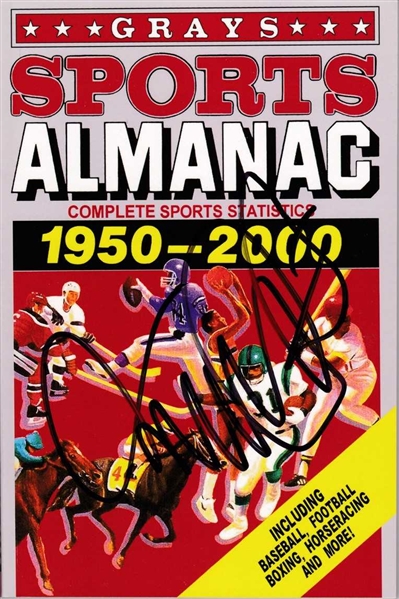 Back to the Future: Michael J. Fox Signed Replica Sports Almanac (JSA)