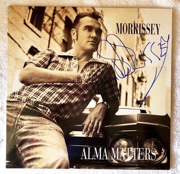 Morrissey Double Signed "Alma Matters" Record Album Cover & Vinyl (Beckett/BAS Guaranteed)