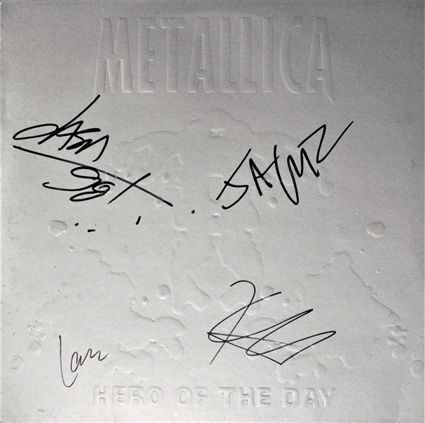 Metallica Group Signed "Hero of the Day" Single (BAS/Beckett)
