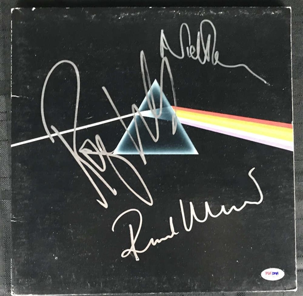 Pink Floyd Near-Mint Signed "Dark Side of the Moon" Album w/ 3 Signatures! (PSA/DNA)