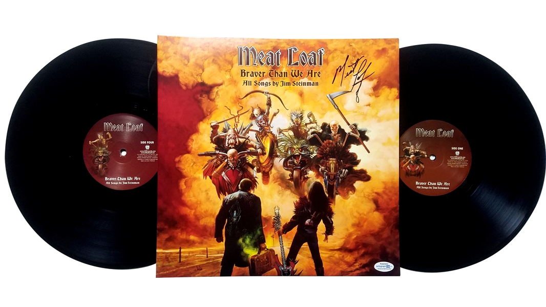 Meat Loaf Signed "Braver Than We Are" Record Album (ACOA)