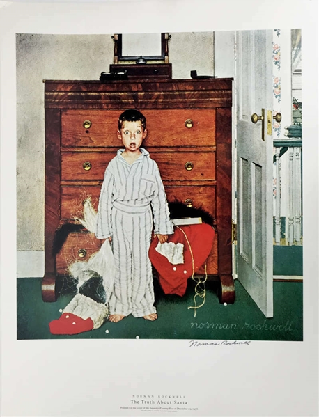 Norman Rockwell Signed 16" x 20" "The Discovery" Lithograph (JSA)