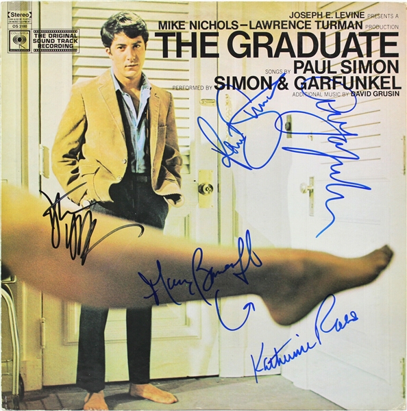 "The Graduate" Multi-Signed Soundtrack Album w/ Simon, Garfunkel, Hoffman & More! (PSA/DNA)
