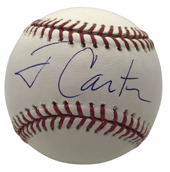 President Jimmy Carter Superbly Signed OML Baseball (Beckett/BAS Guaranteed)