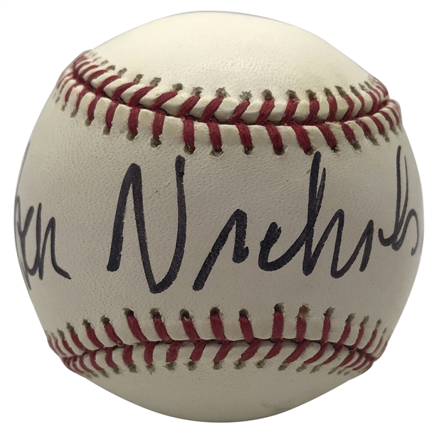Jack Nicholson Rare Single Signed OAL Baseball (JSA)