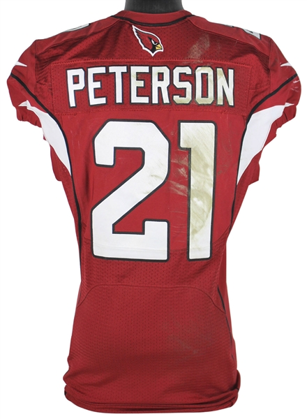 Patrick Peterson Game Used Arizona Cardinals Nike Home Jersey from 12/7/2014 vs. Kansas City (RGU)