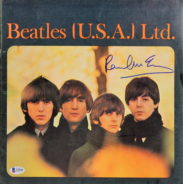 Paul McCartney Signed 1965 U.S. Tour Program (BAS/Beckett)