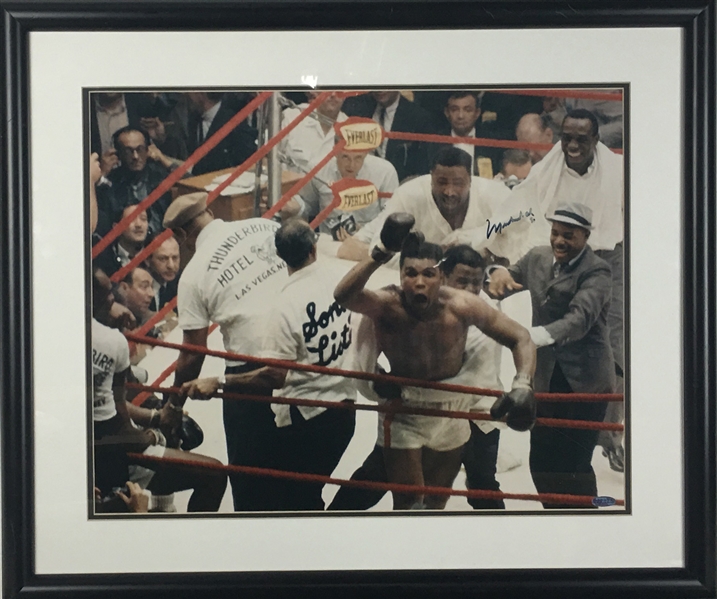 Muhammad Ali Signed & Framed Ali/Liston 16" x 20" Photograph (Steiner Sports & PSA/DNA)