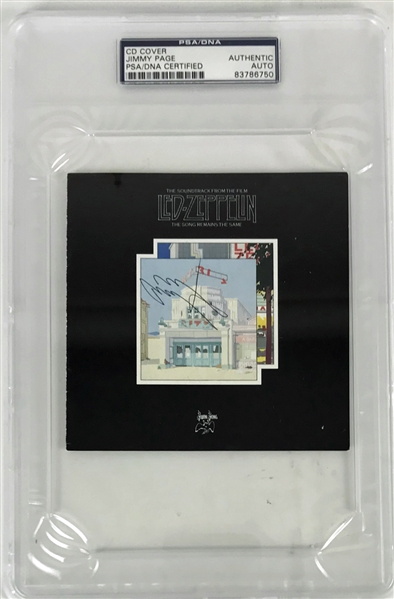 Led Zeppelin: Jimmy Page Signed "The Song Remains The Same" CD Booklet (PSA/DNA Encapsulated)