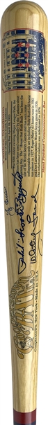 Yankee Stadium Cooperstown Collection Signed Baseball Bat w/ Berra, Ford & Rizzuto! (Beckett/BAS)