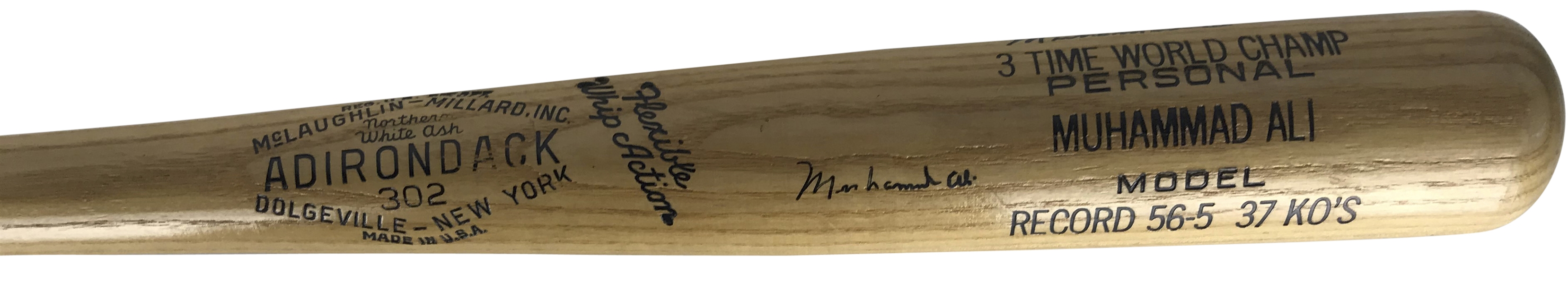 Muhammad Ali Rare TWICE Signed Ltd. Ed. Personal Model Baseball Bat (PSA/DNA)	