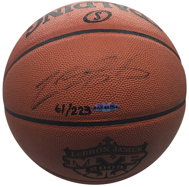 LeBron James Signed Limited Edition 2009 MVP Basketball (Upper Deck)