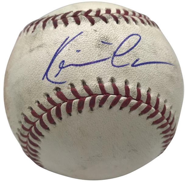 Kevin Costner Signed Game Used OML Baseball (PSA/DNA)