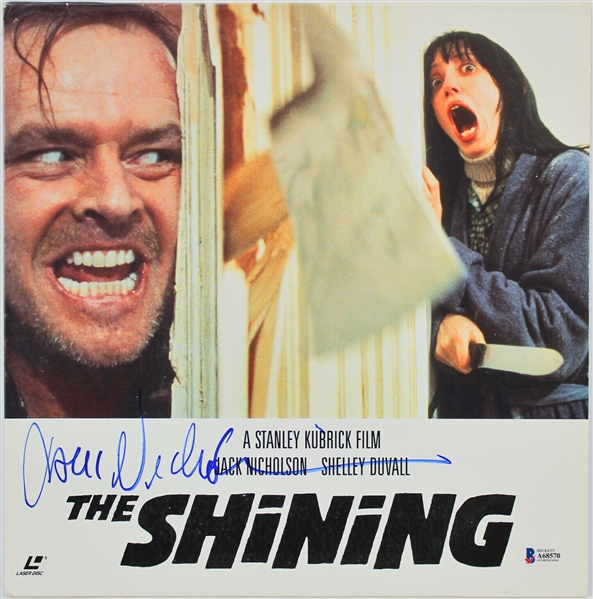 Jack Nicholson Signed "The Shining" Laser Disc Cover (BAS/Beckett)