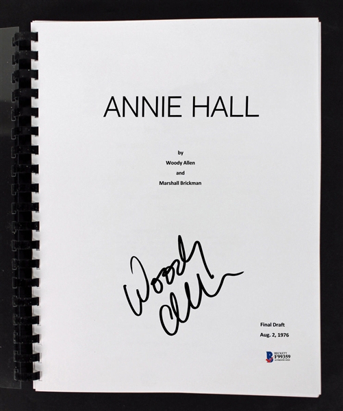 Woody Allen Signed "Annie Hall" Script (BAS/Beckett)