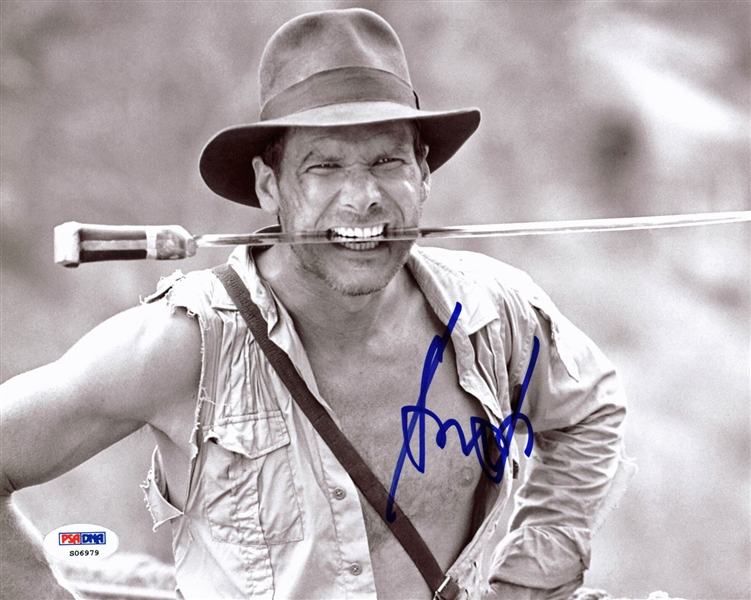 Harrison Ford Signed 8" x 10" B&W "Indiana Jones" Photograph (PSA/DNA)