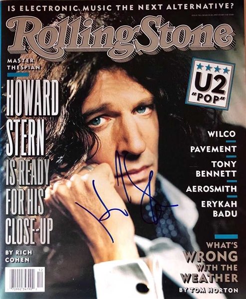 Howard Stern Signed March 1997 Rolling Stone Magazine (Beckett/BAS Guaranteed)