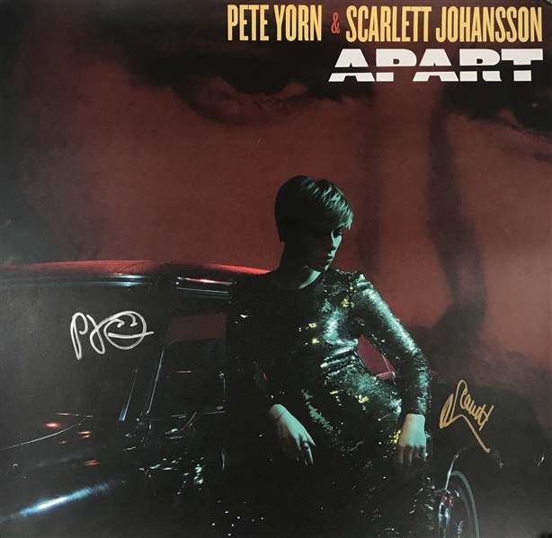 Scarlett Johansson & Pete Yorn Signed 18" x 18" Apart Poster (Beckett/BAS Guaranteed)