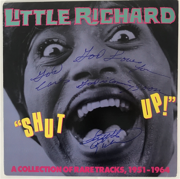 Little Richard Twice Signed "Shut Up" Album (Beckett/BAS Guaranteed)