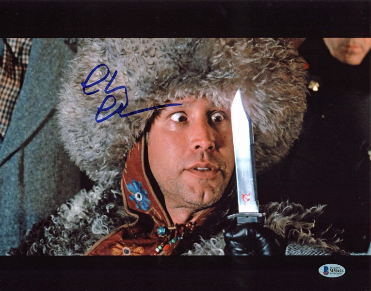 Chevy Chase Signed 11" x 14" Photo from "Spies Like Us" (Beckett/BAS)