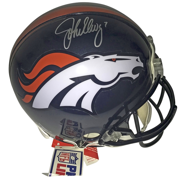 John Elway Signed PROLINE Denver Broncos Helmet (JSA)
