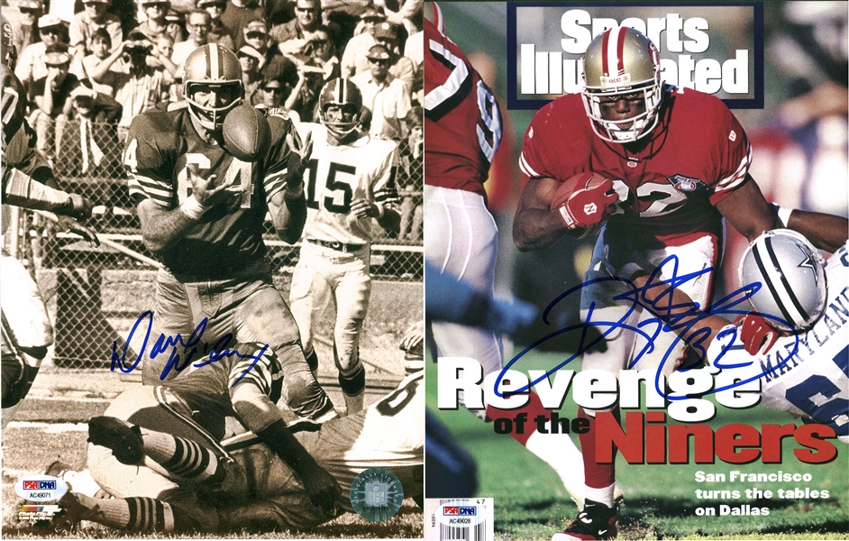 49ers Greats Lot of Six (6) Signed 8" x 10" Photographs w/ Young, Watters & Others! (PSA/DNA)