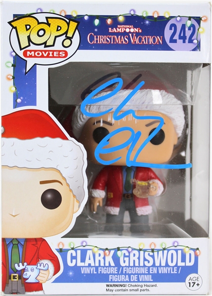 Chevy Chase Signed Clark Griswold Funko Pop Figurine (PSA/DNA)