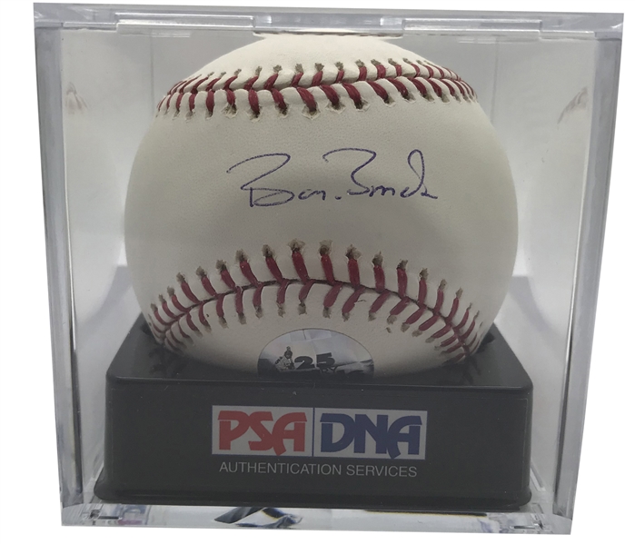 Barry Bonds Signed OML Baseball PSA/DNA Graded GEM MINT 10!
