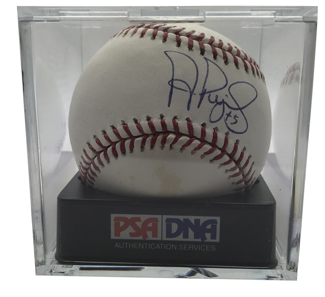 Albert Pujols Signed OML Baseball PSA/DNA Graded NM-MT 8.5