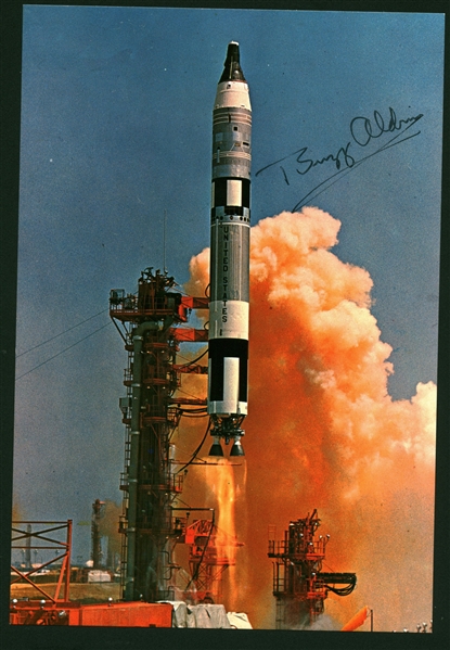 Apollo 11: Buzz Aldrin Signed 8" x 10" Launch Photograph (Beckett/BAS Guaranteed)